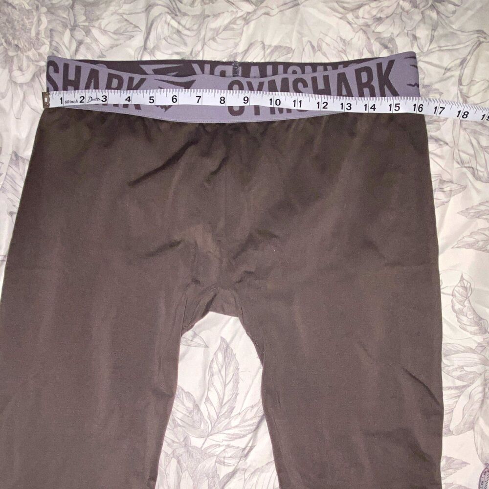 Gymshark Women’s Gray Leggings |L/XL | 32” Waist 25” Inseam Pull On Stretch